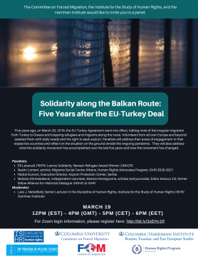 Solidarity along the Balkan Route: