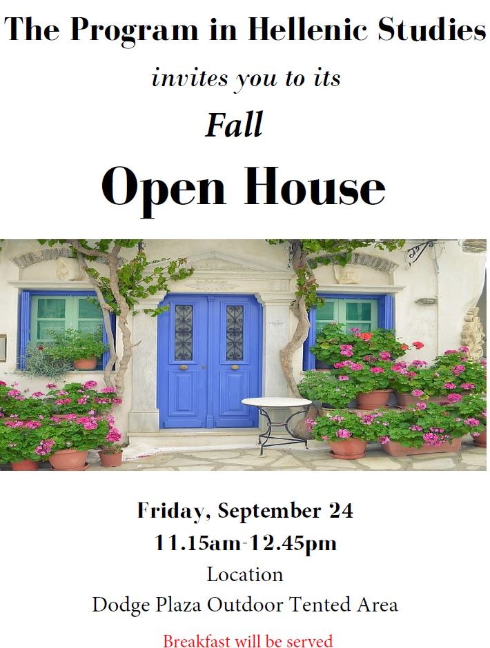 Open House Fall 2021 poster 