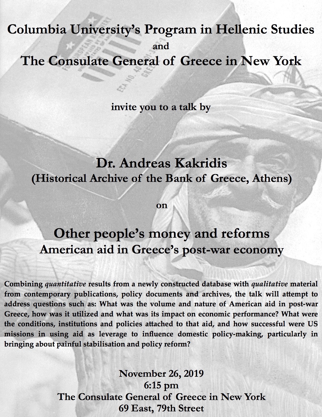 Other people’s money and reforms: American aid in Greece’s post-war economy Other people’s money and reforms: American aid in Greece’s post-war economy